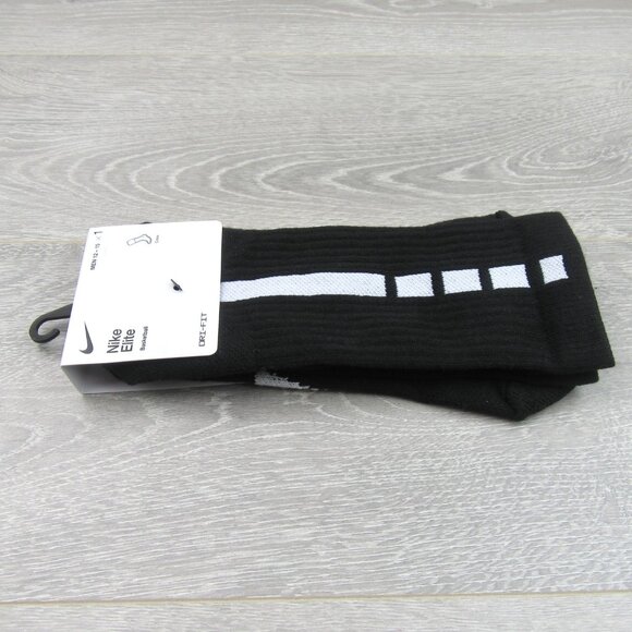 Nike Elite Crew Basketball Socks Men's Size 12-15 Black (1 Pack) NEW - Picture 4 of 10